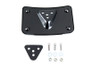 V-Twin #76596B - License Plate Bracket Curved Laydown Style Black