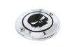 V-Twin #78283 - Skull Ignition System Cover 2-Hole Chrome