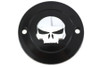 V-Twin #78283B - Skull Ignition System Cover 2-Hole Black