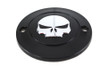 V-Twin #78283B - Skull Ignition System Cover 2-Hole Black