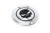 V-Twin #78284 - Skull Ignition System Cover 2-Hole Chrome