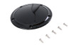 V-Twin #77615B - Gloss Black 5 Hole Smooth Derby Cover