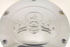 V-Twin - Skull with Cross Bones Derby Cover Chrome
