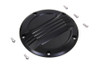 V-Twin #77910B - Black Air Flow Derby Cover
