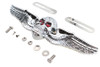 V-Twin #O91-6312 - Skull Wing License Plate Ornament