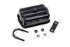 V-Twin #33-0030GB - Universal Black Spark Plug Holder with Clamps