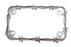 V-Twin - Barbed Wire License Plate Frame