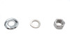 V-Twin #75981D - Chrome Front Axle Nut and Washer Kit