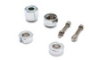 V-Twin - Chrome Rear Axle Adjuster and Nut Kit