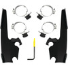 Memphis Shades #MEB2054 - Fats/Slim Windshield Trigger Lock Complete Mount Kit - Black - XL