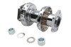 V-Twin - 40 Spoke Extra Wide Offset Dual Flange Rear Hub Chrome