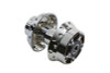 V-Twin #76985 - Chrome Front Wheel Hub 3/4 inch Bearings
