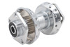 V-Twin #71676BX - Chrome Rear Wheel Hub