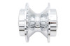 V-Twin #76817 - Chrome Front Wheel Hub 25mm Bearings