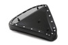 Corbin Gentry #28-0042AKR - Black Solo Seat with Flame Stitch Large