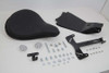 V-Twin - Black Leather Solo Seat and Mount Kit