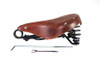 Corbin Gentry #65054A - Double Steel Saddle Solo Seat Honey Brown