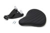 Bates - Black Leather Solo Seat with Mount Kit
