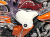 V-Twin - White Leather Solo Seat Kit
