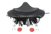 V-Twin - Factory Sample Black Deluxe Solo Seat with Fringe Skirt