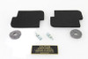 V-Twin #63649 - Battery Caution Tag & Terminal Kit Brass