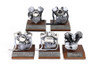 V-Twin - Pewter Motor Model Set
