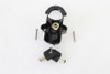 V-Twin #78199B - Black Helmet Lock with Pipe Key