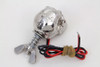 V-Twin - Silver Skull License Plate Bolt Set with LED