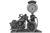 V-Twin - V-Twin Pewter Motorcycle Clock 4-1/2 inch Tall