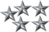V-Twin - Chrome Decorative Star Studs