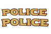 V-Twin - Front Fender  inchPolice inch Decal Set