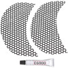 Klock Werks #KWS-01-0368-B - Fairing Vent Screen - Round - Black - FLTR