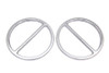 American Dresser #77548 - Chrome Cross Bar Front Speaker Grill Set