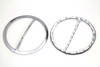 American Dresser #77542 - Chrome Cross Bar Front Speaker Grill Set