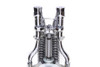 Wyatt Gatling #WT003C - FLSTS Complete Inline Spring Fork Assembly Chrome
