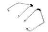 V-Twin #77230C - Chrome Adjustable Saddlebag Support Kit