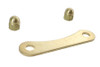 V-Twin #46062-88 - Spring Fork Bridge Top Plate Rod Support Brass