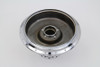 V-Twin #61049C - Front Wheel Hub and Brake Drum Chrome