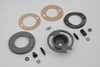 V-Twin - Parkerized Front Brake Plate Cover Kit
