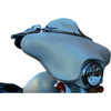 Klock Werks #KWW-01-0363 - Flare® Windshield Trim - Logo - Black Contrast - '14-'25 FLH