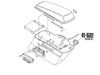 V-Twin #S77-0145-AC1 - Chrome Saddlebag Mount Bracket Set