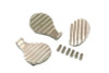 V-Twin - Finned Pedal Pad 3 Piece Set
