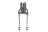 V-Twin - 22 inch Inline Spring Fork Chrome +4 inch