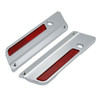 Hogworks Chrome Saddlebag Latch Covers for Harley® Touring '94-'13