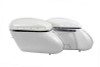 V-Twin - Replica Bubble Saddlebag Set White