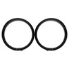 Hogworks 4.5" Auxiliary Light / Passing Lamp Visor Trim Rings for Harley-davidson® | Matte Black