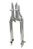 V-Twin - 18 inch Inline Spring Fork Assembly Chrome