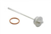 V-Twin #62625-36L - Replica Dipstick with Blade Style Cap Cadmium Plated