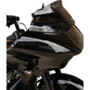 Klock Werks #KWW-01-0574 - Flare® Windshield Trim - Logo - Black w/ Contrast Logo - '15-'25 FLTR