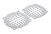 American Dresser #77464 - Chrome Milled Slots Speaker Grill Set
